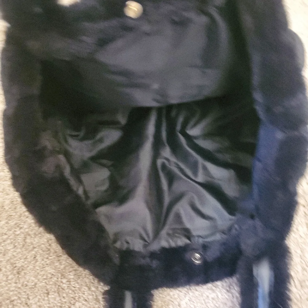 Victoria Secret Hobo Weekender Black‎ Faux Fur Bag Overnight Shoulder Bag